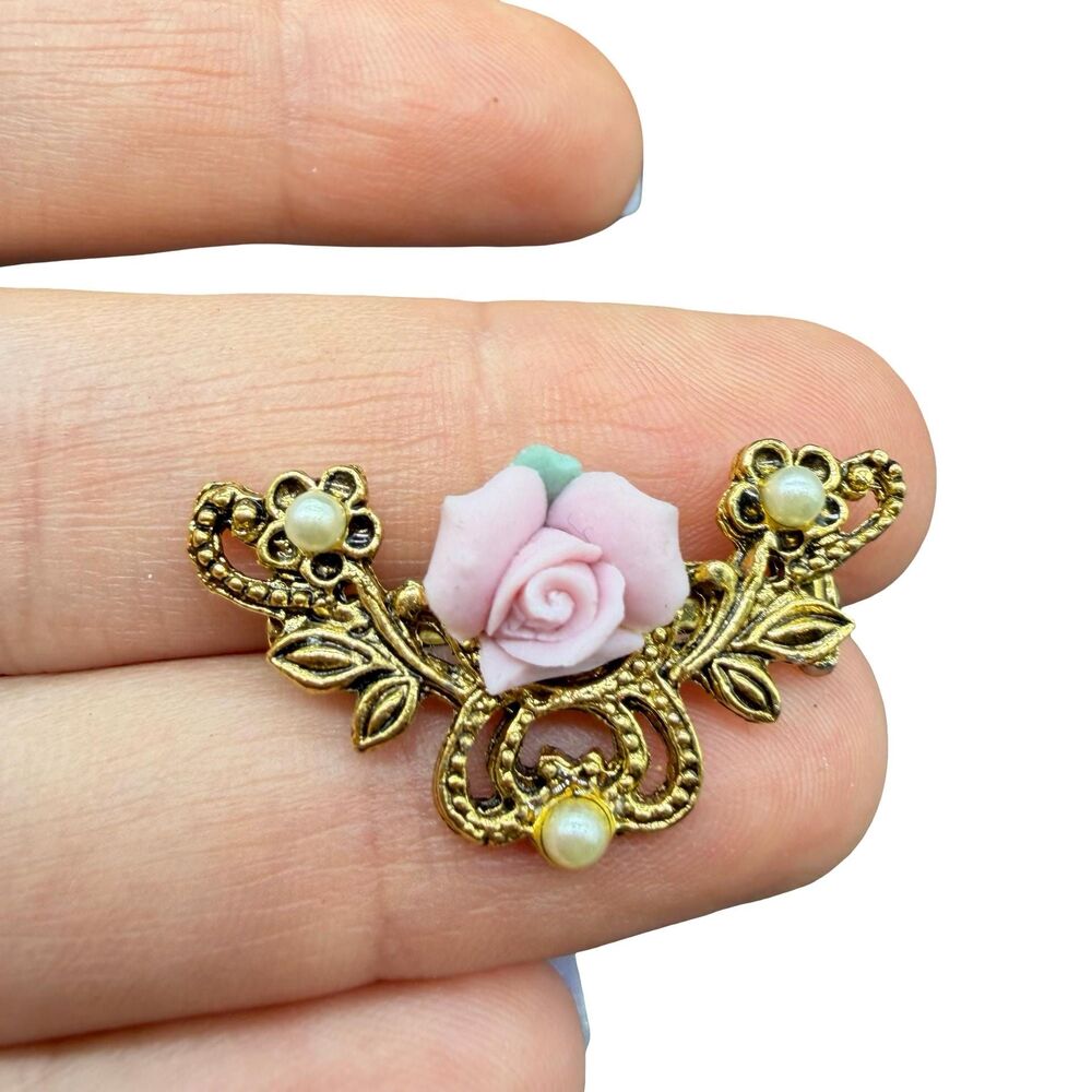 Vintage Jewelry Victorian Rose Brooch Victorian Jewelry